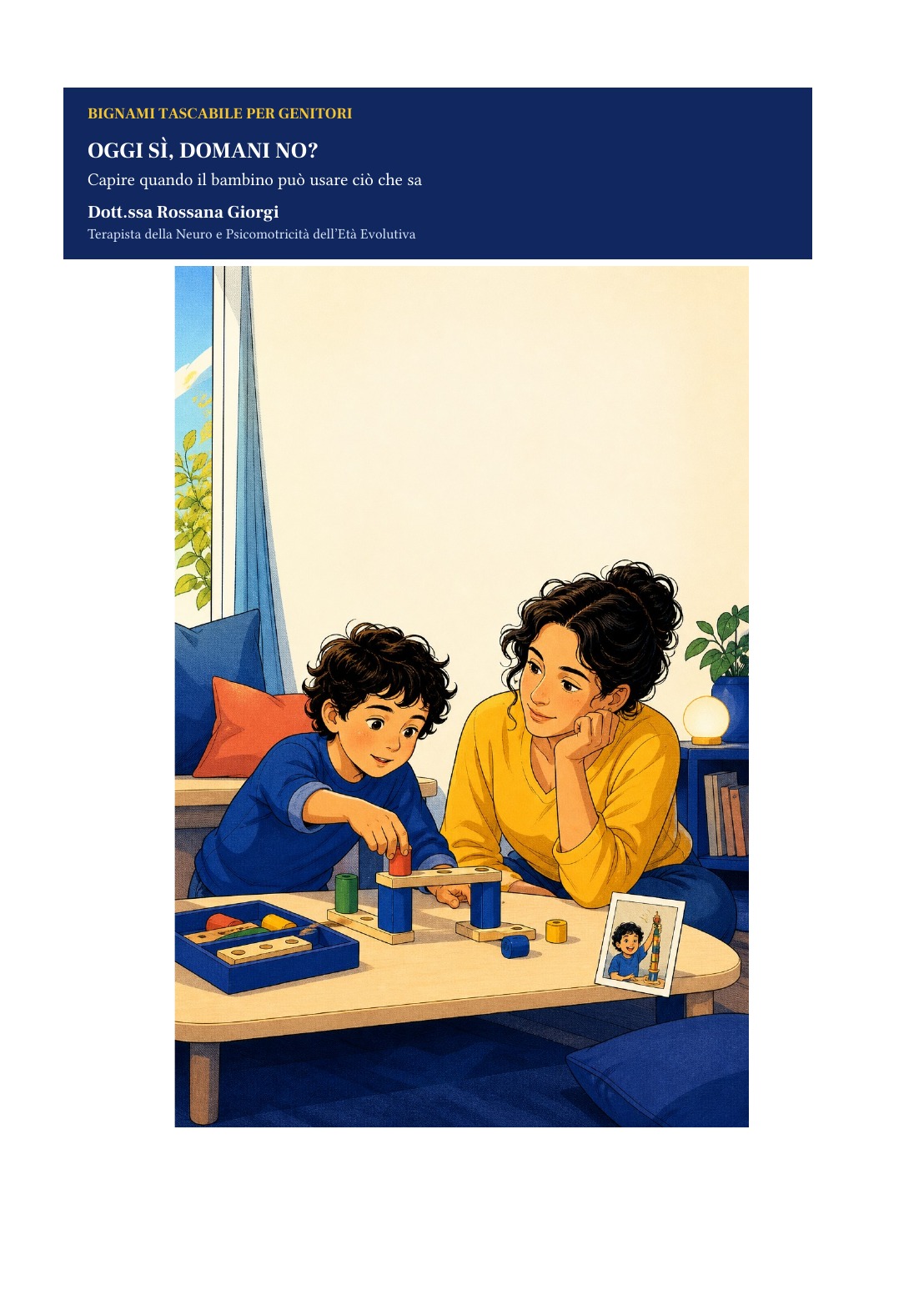 Copertina del Bignami Oggi sì, domani no? di Rossana Giorgi